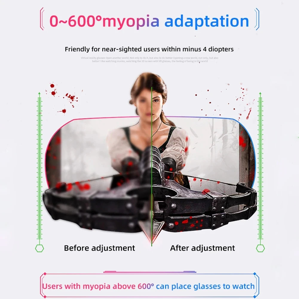 Smart Phone VR Glasses Virtual Reality Headset Bluetooth 3D Devices Headphones Helmet Goggles Lenses Smartphone Mobile Cell Viar