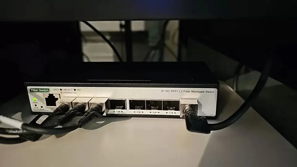 ONTi 8 10Gb SFP+ Ports L3 Managed Network Switch Support DHCP and Dynamic Routing Support VLAN Division and Port Aggregation