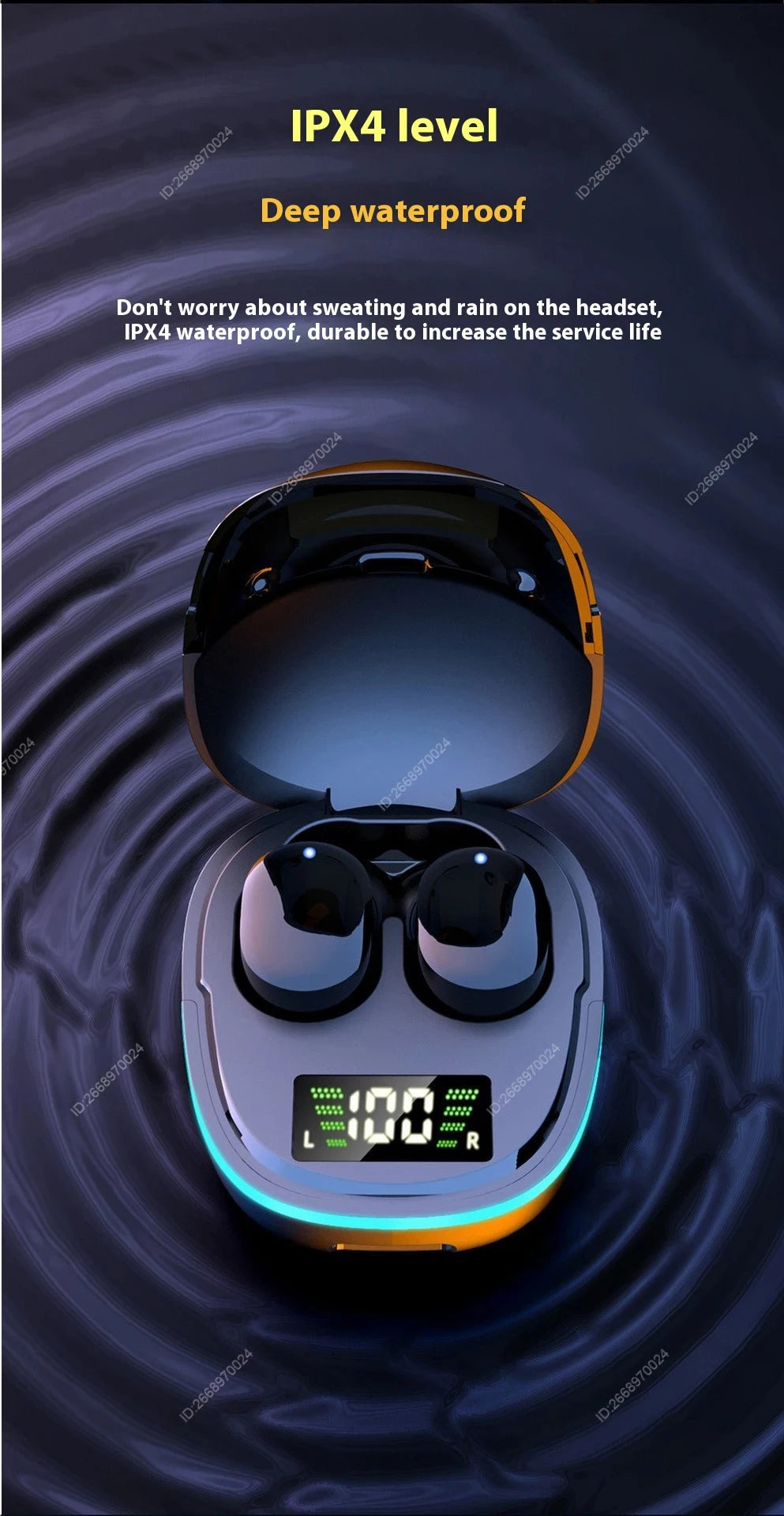 Xiaomi G9S TWS Bluetooth Earphones Sport Headphones Touch Control HiFi Stereo Sound Waterproof In-Ear Game Headset With Mic