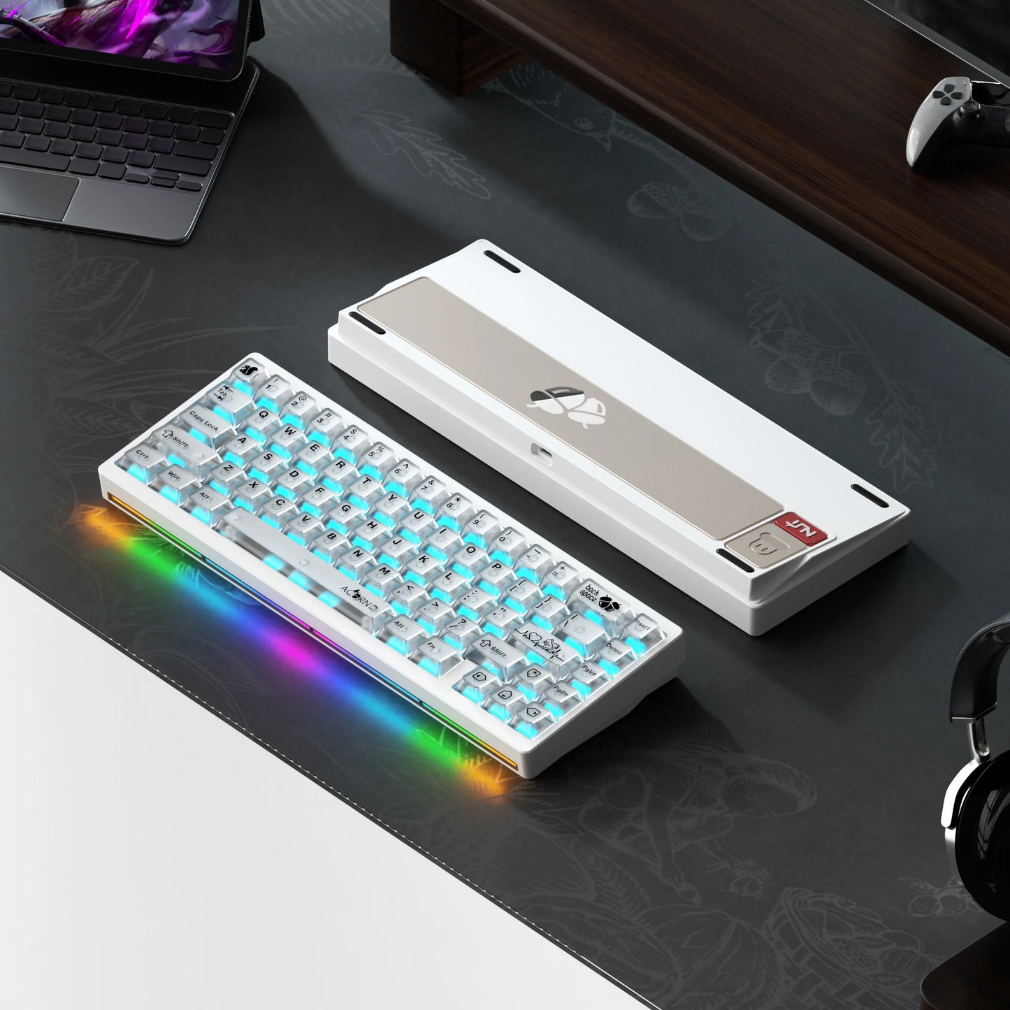 Lucky65 V2 NUT65 Sugar65 Weikav Lucky 65keys Mechanical Keyboard Aluminum 3-Mode Rgb Hot Swappable Custom Wired Gaming Keyboard