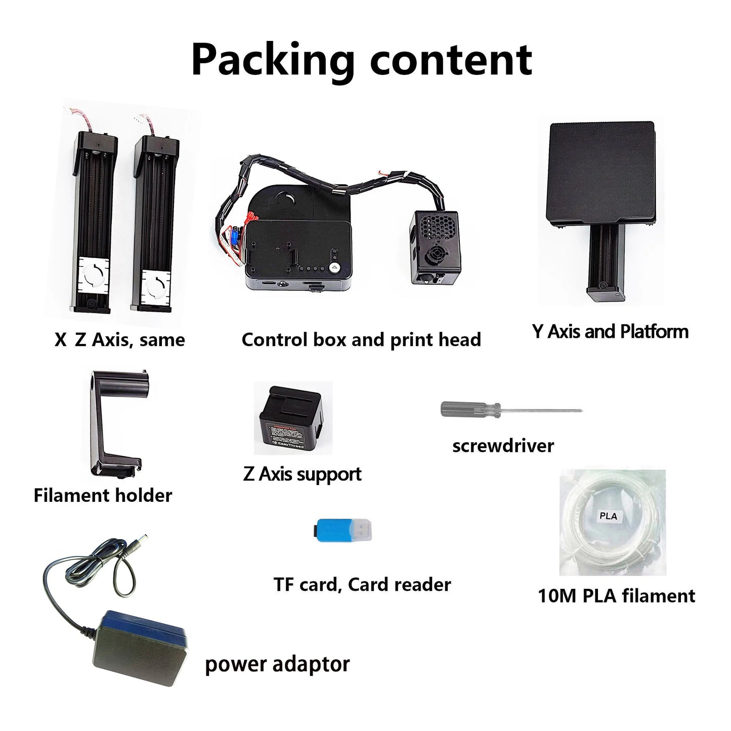 EasyThreed 3D Printer  Entry Level  Compatible with PLA TPU 1.75mm Filament  include Power Adaptor.