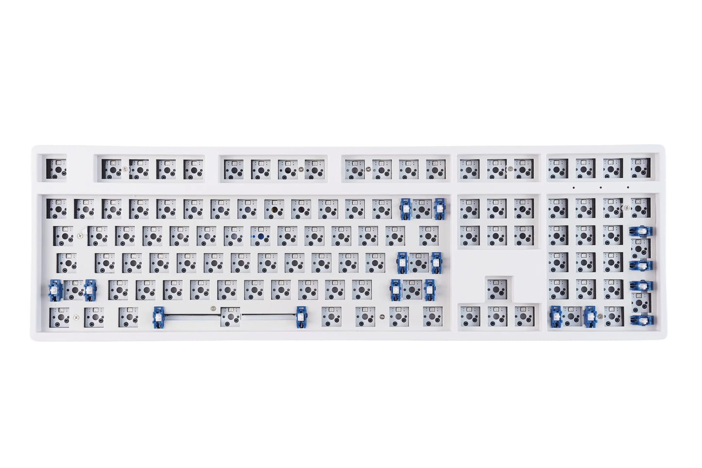 MATHEW KC108 Three Mode Mechanical Keyboard Barebone Classic 108 Keys Layout Full Size Hot Swap RGB Gaming Keyboard DIY Kit