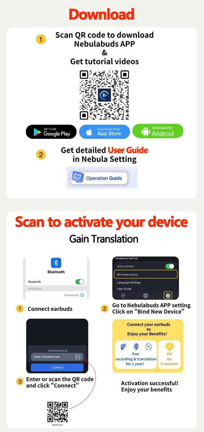 Lenovo LP40 Pro Translation Earburds TWS Bluetooth Real Time Translation Long Endurance AI Earphones Travel Translator Headset