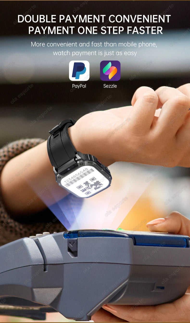 New GPS 5G SIM Card Smartwatch Men Women Video Calls 2/16GB Memory GPS WiFi Tiktok APP Waterproof Smart Watch For Android Pk Pgd