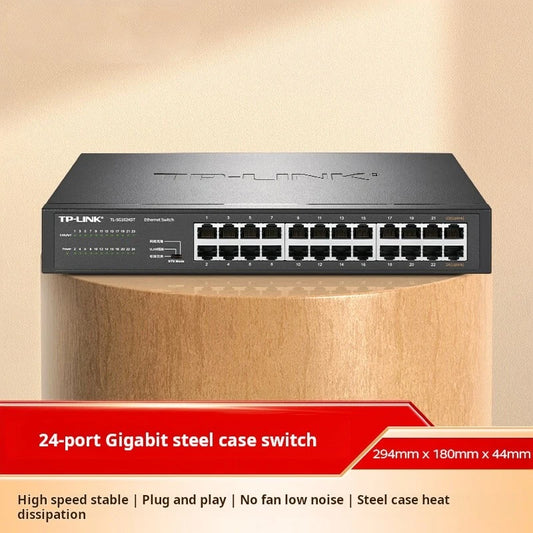 TP-LINK Full-gigabit Network Monitoring 24-port Switch 1000M Network Cable LAN Splitter Ethernet HUB TL-SG1024DT