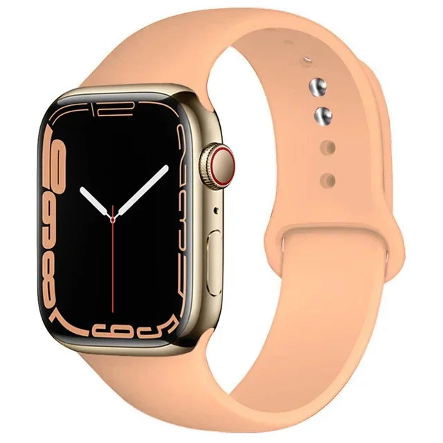 Silicone Band For Apple Watch strap 46mm 44mm 45mm 40mm 41mm 42-38mm 49mm sport bracelet iwatch series 11 10 9 8 7 6 5 SE Ultra3