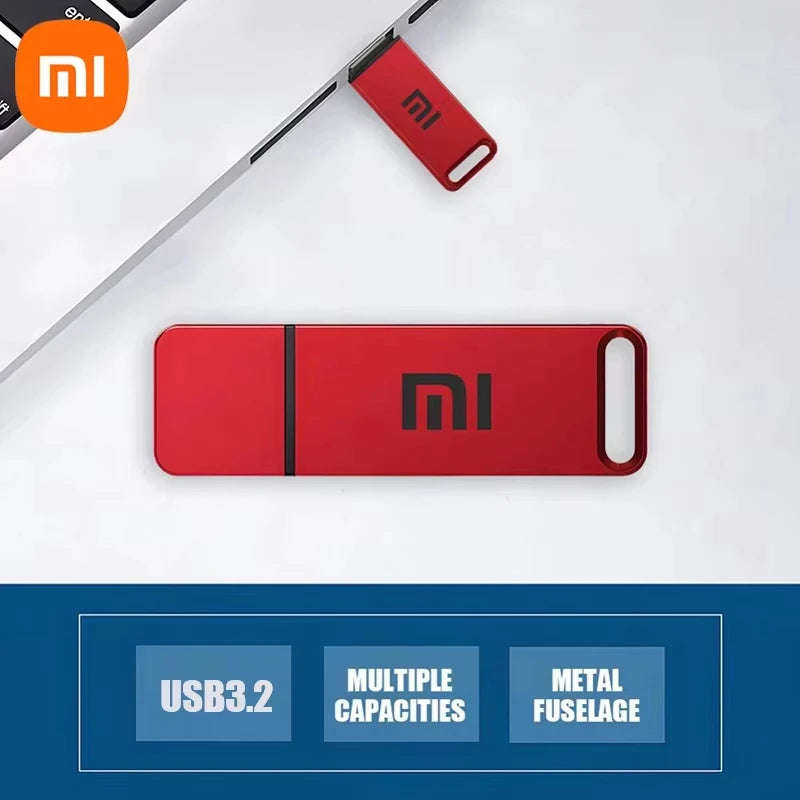 Xiaomi USB 3.2 16TB Flash Drive High Speed Transfer Metal Type C U Flash SSD Portable Mini Flash Drive Memory Waterproof U Drive