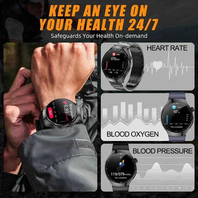 Xiaomi New Medical Grade Smart Watch Blood Sugar Blood Lipid Uric Acid ECG+PPG Body Temperature Bluetooth Call Health Smartwatch