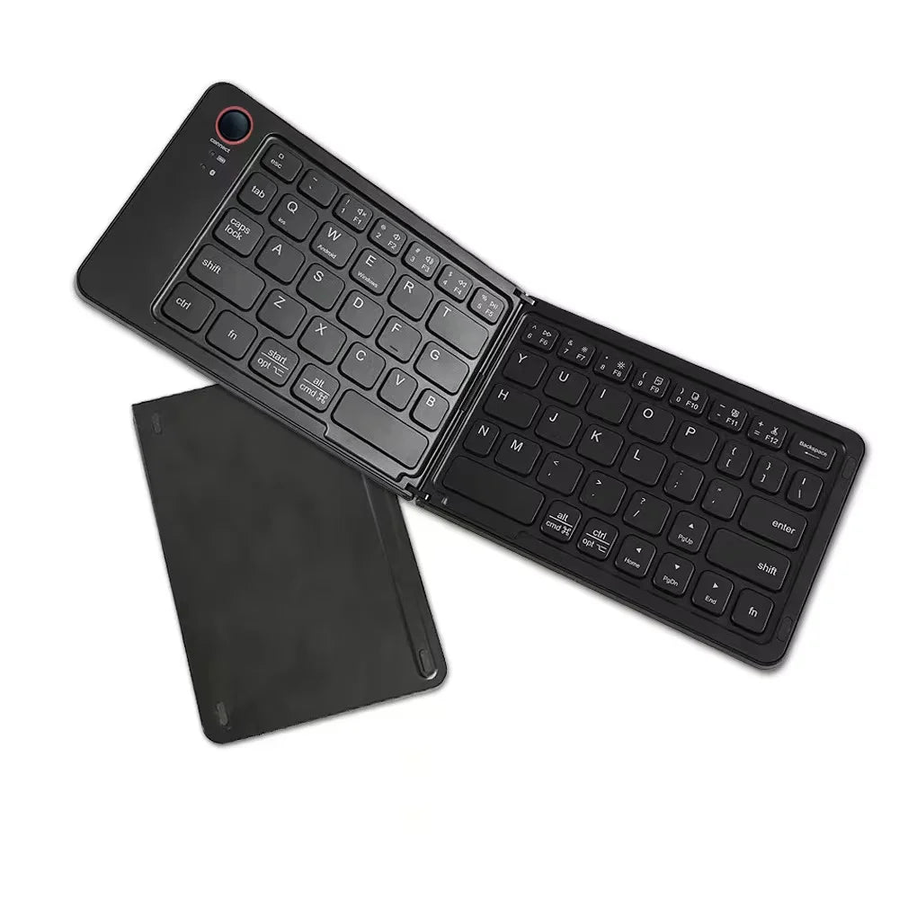 Wireless Folding Keyboard Bluetooth Keyboard with Numeric Keypad For Windows Android IOS Phone Travel Computer Mini keyboard