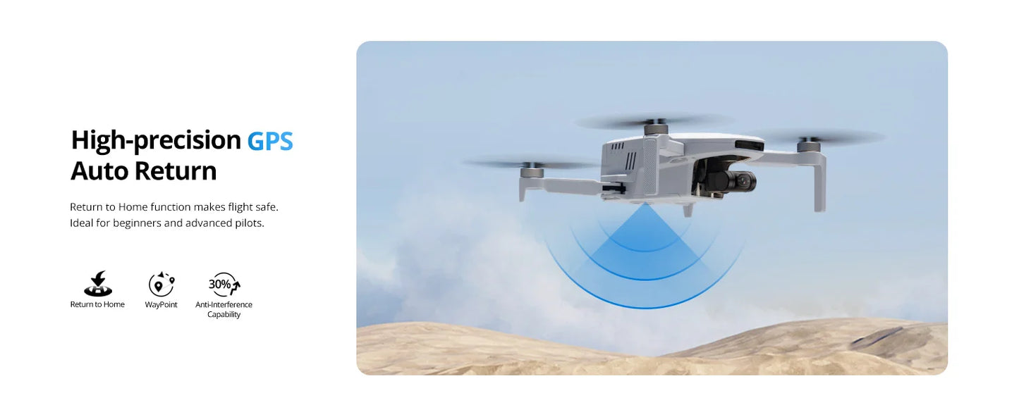 Potensic ATOM 3-Axis Gimbal 4K GPS Drones Under 249g Max 6-KM for Adults and Beginners