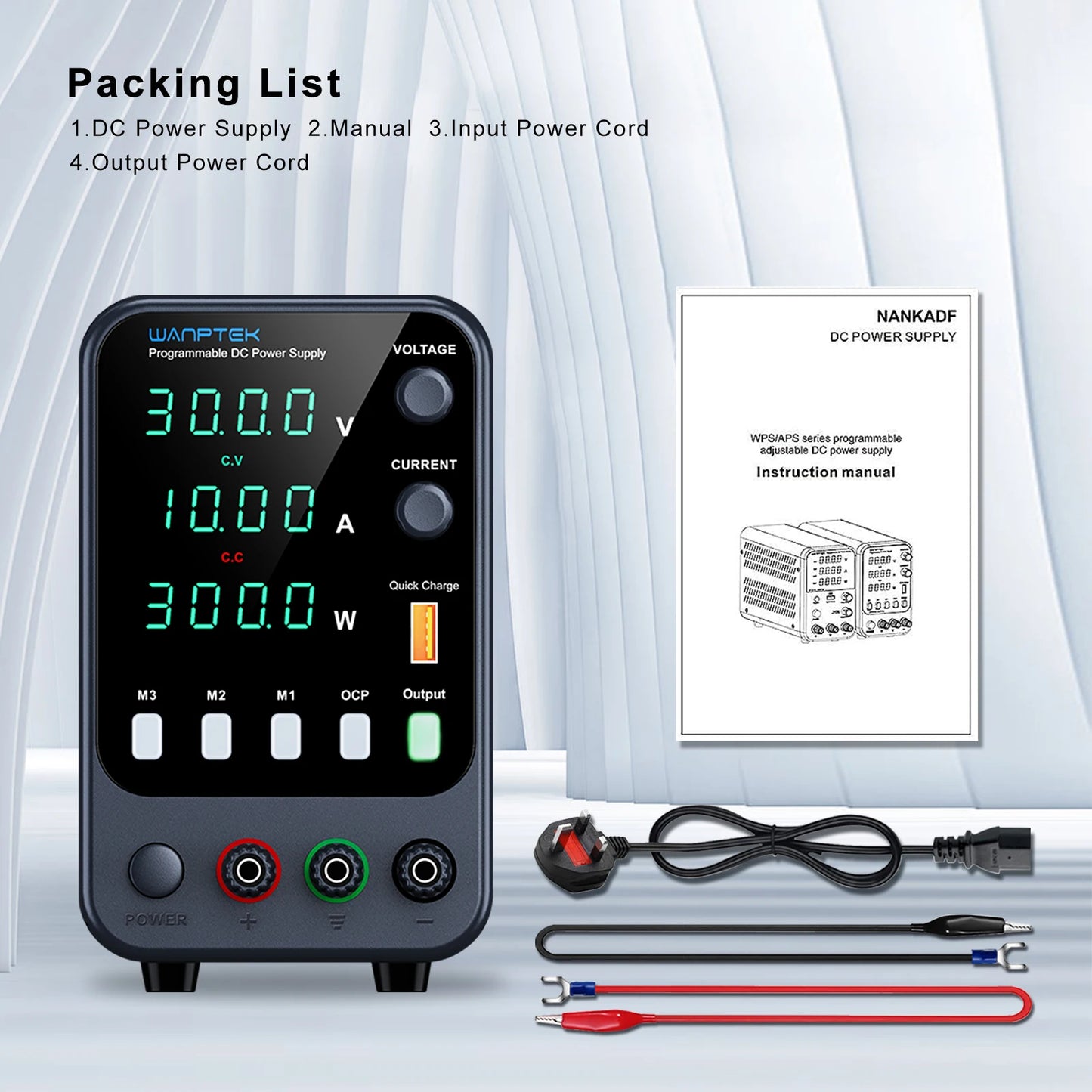 Wanptek Laboratory Power Supply Adjustable 30V 60V 120V For Phone Repair Regulated Lab Bench DC Power Supplies