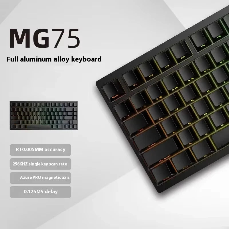 IROK MG75 PRO/MAX Mechanical Keyboard Magnetic Switch Rgb Hot Swap Aluminum Rt0.005 Quick Dismantling Structure Custom PC Gifts