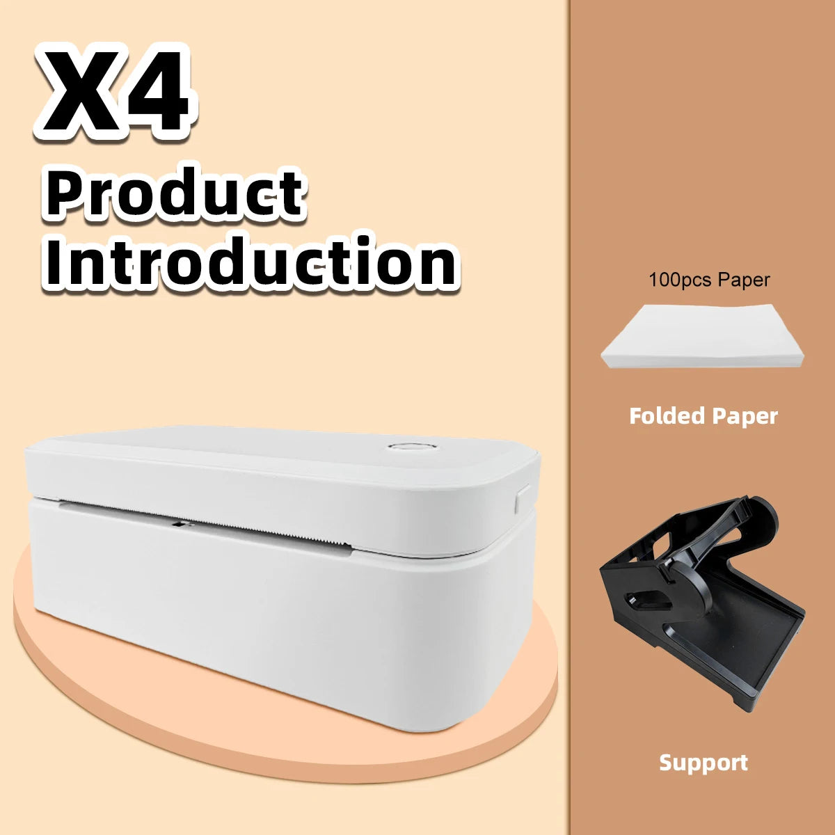 Marklife X4 Bluetooth Thermal Label Printer Wireless Small Shipping Label Printer 4X6 Compatible with iPhone Android Mac Window