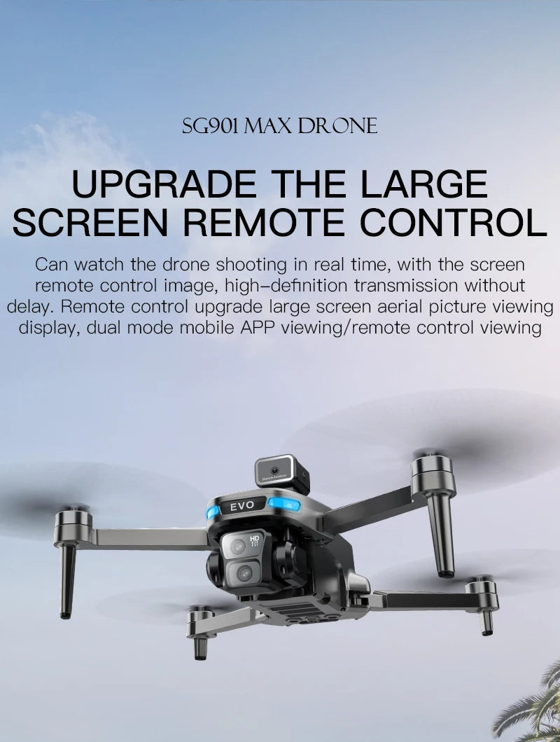 New SG901 Drone Professional 8k Camera Four-Axis Aerial Photography with Large Screen Remote Control 5G WIFI GPS FPV Dron RC 5KM