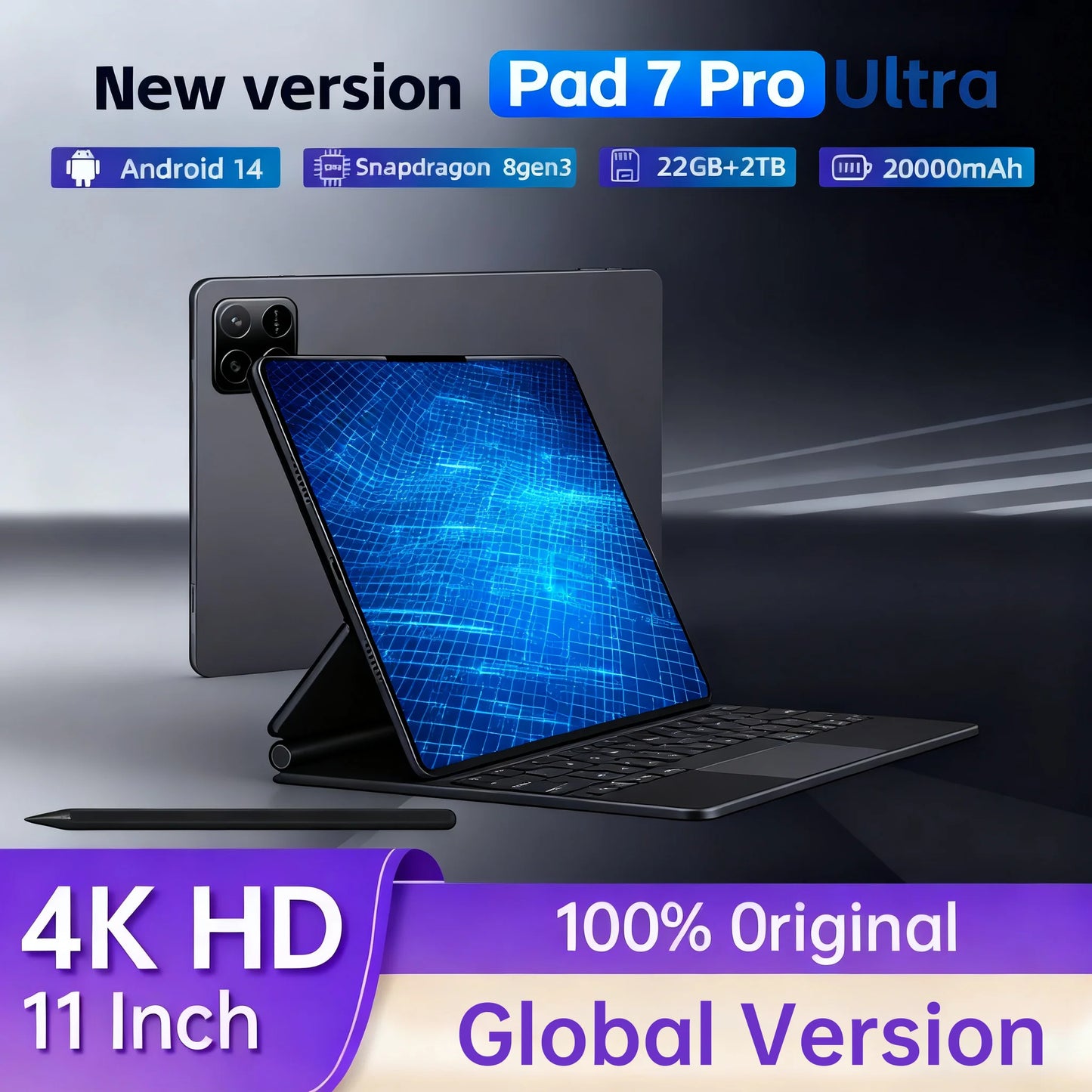 Latest Global First Tablet NEW  Mi Pad 7 Pro Ultra  mi Android 14 Snapdragon 8Gen3 11 inch Soft Light Screen WiFi GPS WPS 5G PC