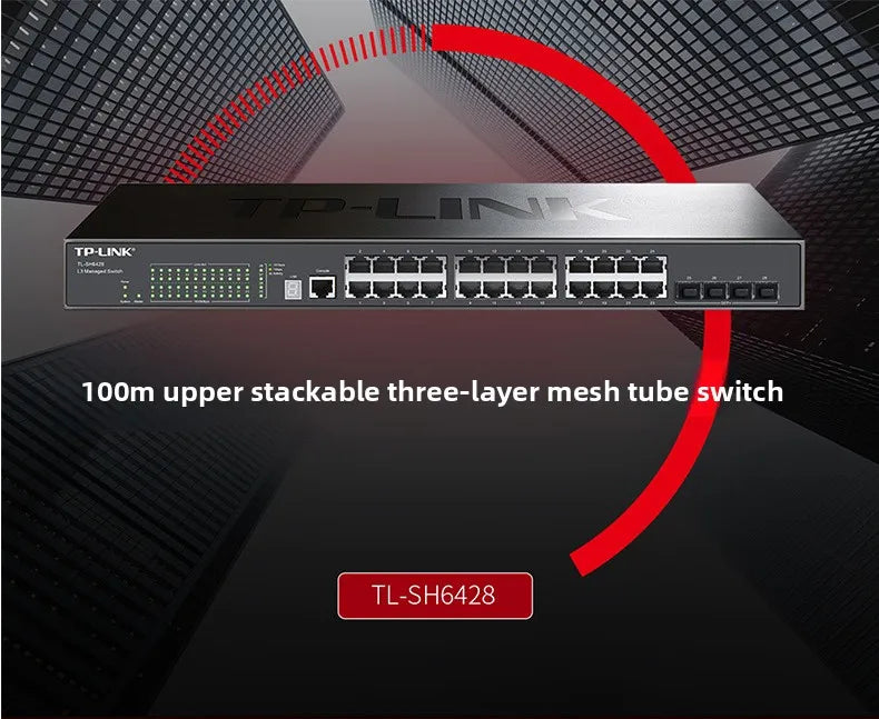 TP-LINK 24-port 10G Switch with 4 10G SFP+ Ports, Managed Switch, Ethernet Switch