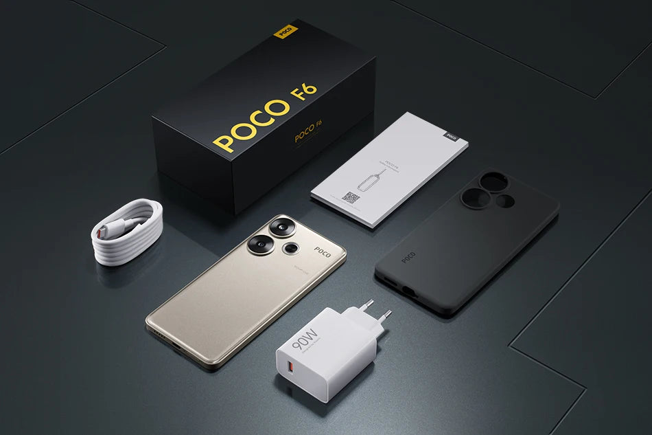 World Premiere POCO F6 Smartphone Global Version Snapdragon®8s Gen 3 NFC 120Hz Flow AMOLED 90W Turbo Charging 5000mAh Battery