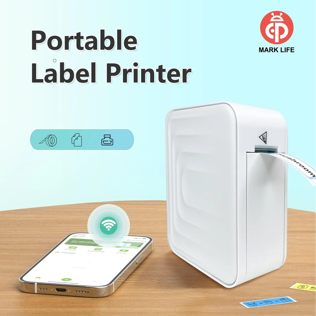 Marklife Mini Smart Label Printer B1 D110 B21 M1 Bluetooth Inkless Sticker Printer For Office Kitchen School To Gift/Marking
