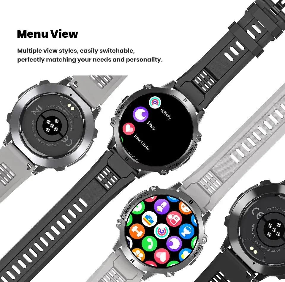 Xiaomi 2026 battery AMOLED screen Outdoor sports smartwatch men's watch compass 10ATM waterproof Bluetooth call smartwatch
