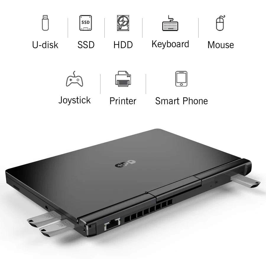 GPD Pocket 3 Intel i3 1125G4 RAM 16GB Memory 512GB SSD Hard Disk Windows 11 Home Portable Laptop Notebook Mini PC Touch Screen