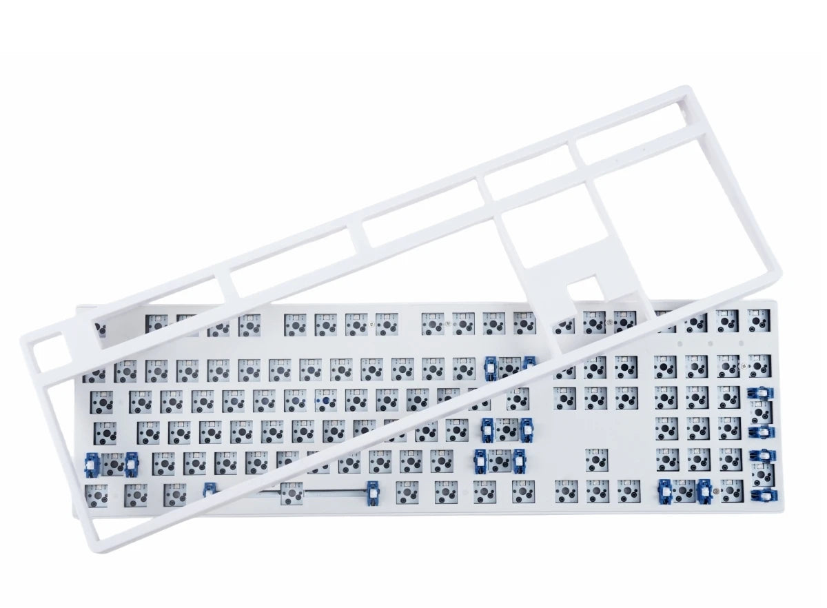 MATHEW KC108 Three Mode Mechanical Keyboard Barebone Classic 108 Keys Layout Full Size Hot Swap RGB Gaming Keyboard DIY Kit