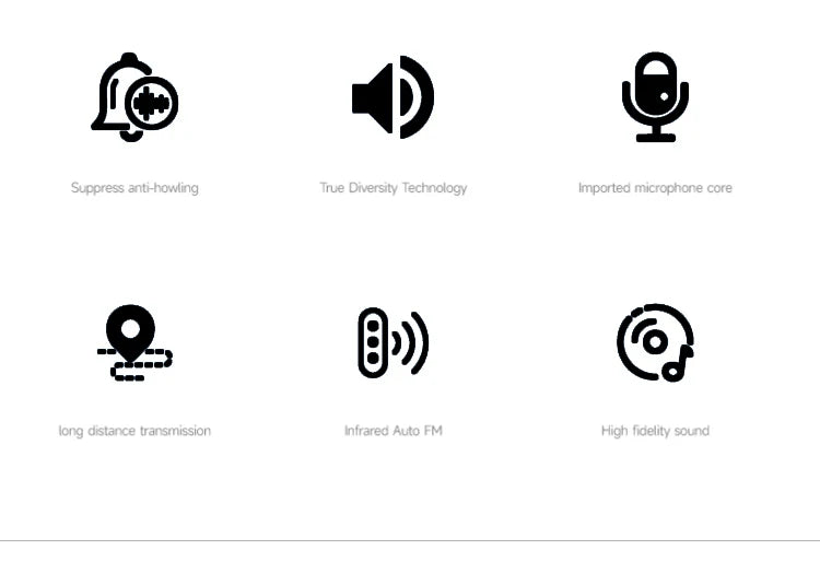 UHF Professional Wireless Microphone 2-channel Metal Handheld  Karaoke Singing Stage Wedding Performance Conference Microphone