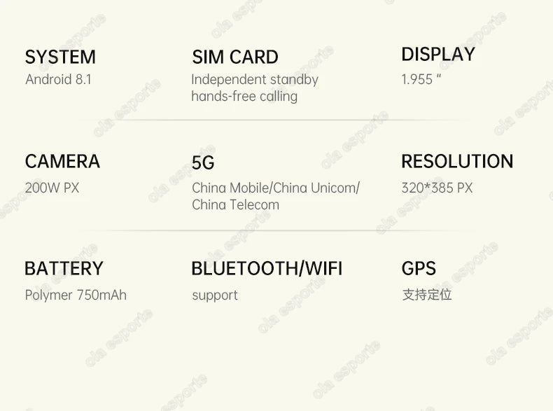 New GPS 5G SIM Card Smartwatch Men Women Video Calls 2/16GB Memory GPS WiFi Tiktok APP Waterproof Smart Watch For Android Pk Pgd