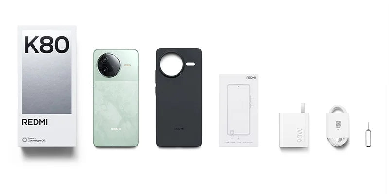 Brand New Xiaomi Redmi K80 5G Mobile phone Google Snapdragon 8 Gen 3 6.67 " 2K Display 50MP Camera 90W 6550mAh Xiaomi HyperOS 2