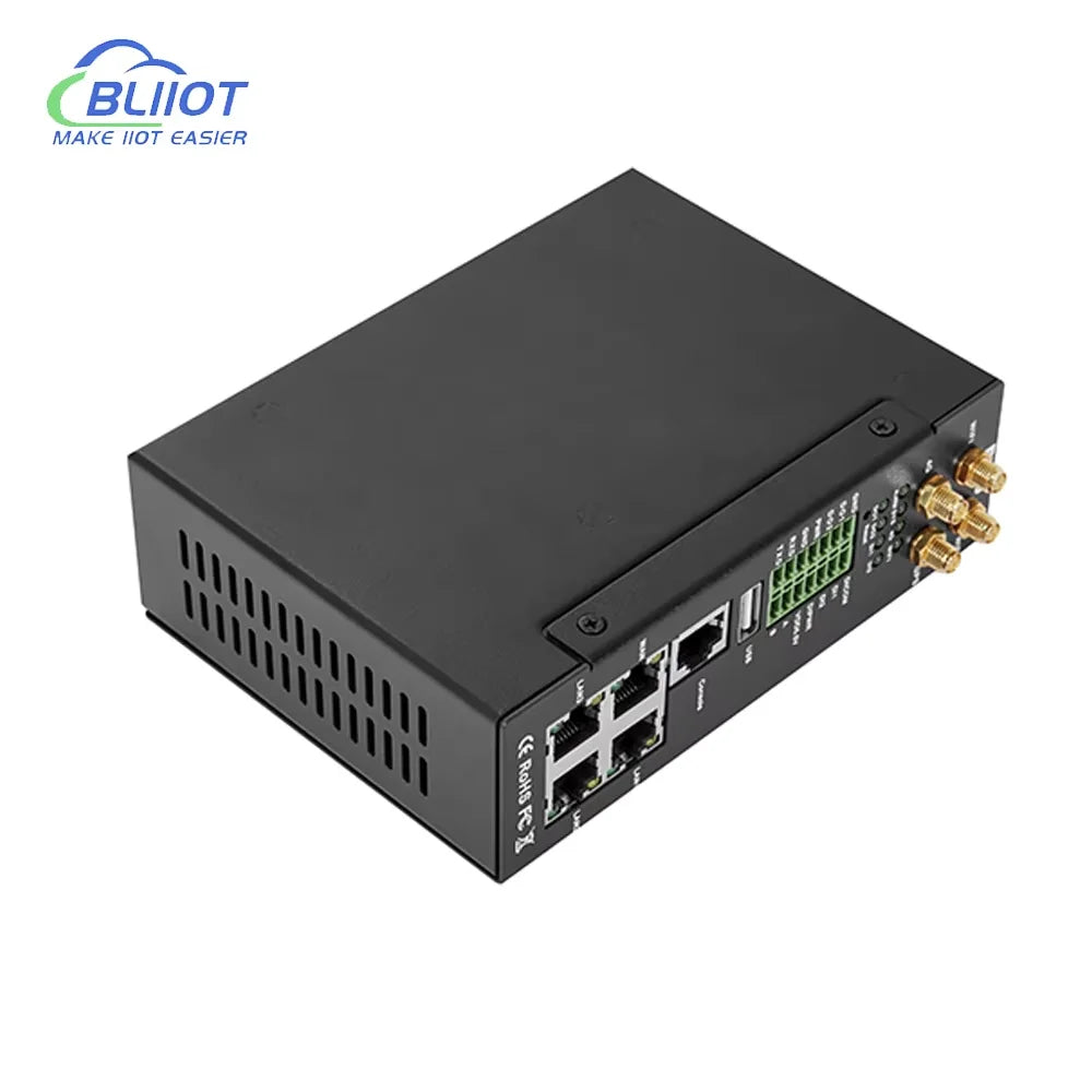 BLIIOT 4G Industrial Edge Router Smart City Street WiFi Router Upload Cloud Platform ThingsBoard Data Acquisition IO Module
