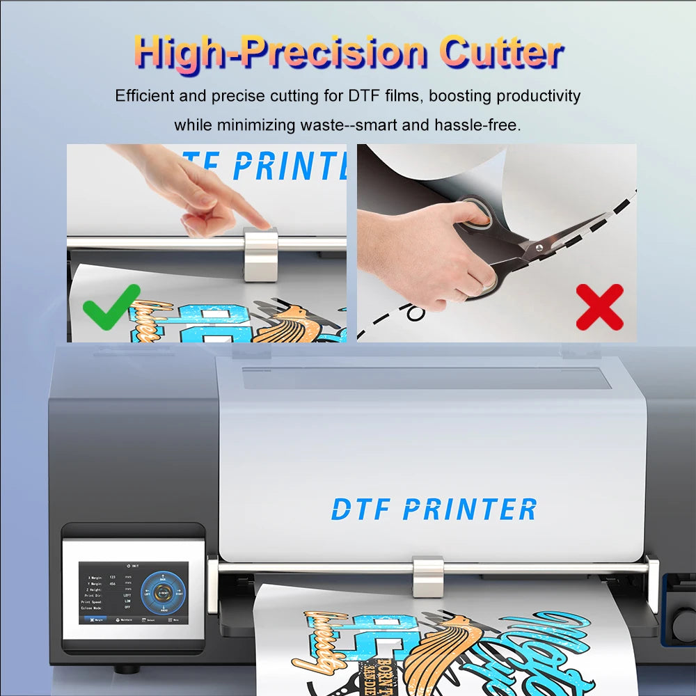 A3 DTF Printer with Powder Shaker 13Inch Direct to Film Printer for Epson XP600 T-Shirt Printing Machine DTF Printer for Clothes