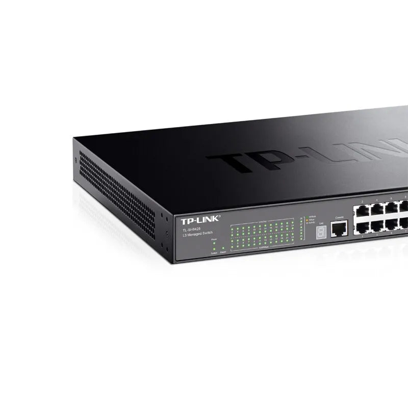 TP-LINK 24-port 10G Switch with 4 10G SFP+ Ports, Managed Switch, Ethernet Switch