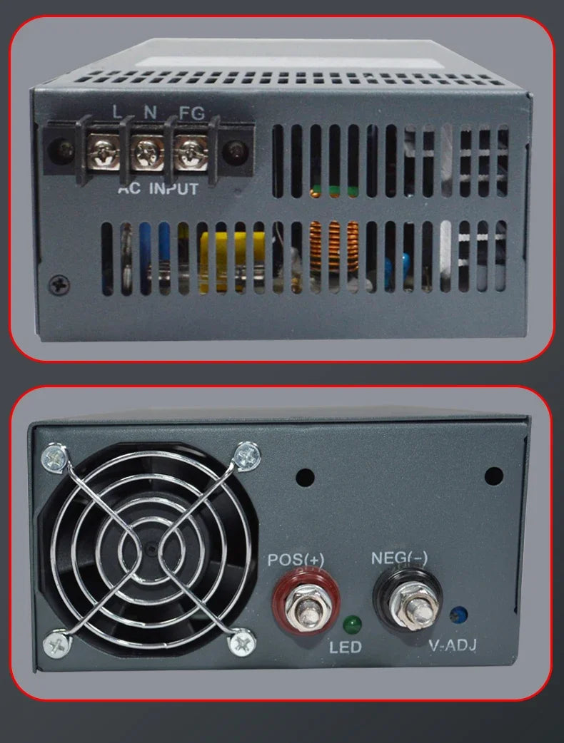 CHUX 1000W 1200W 1500W 2000W Industrial Switching Power Supply  Adjustable Dc  12V 24V 36V 48V 55V 110V 220V 300V 350V DC Smps