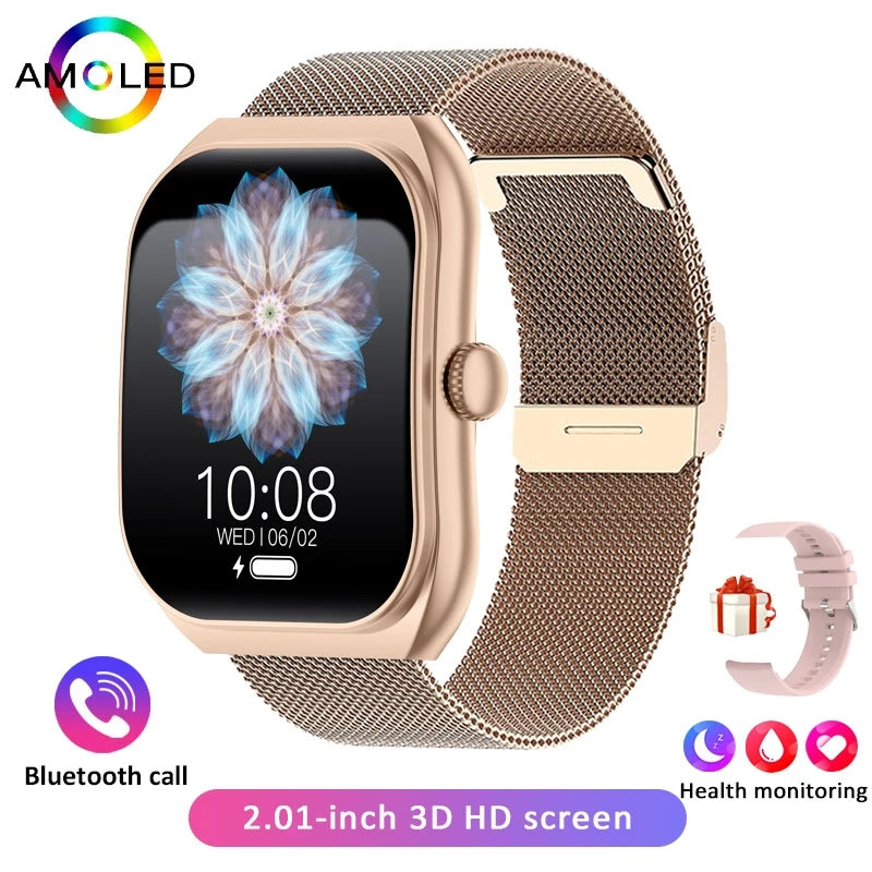 2025 New For Xiaomi Smart Watch Women Heart Rate Health Monitoring Voice Assistant BT Calling IP68 Waterproof Sports Smartwatch