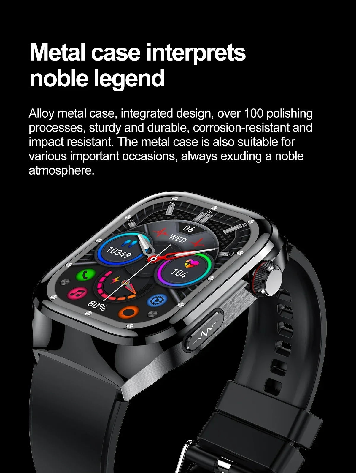 Xiaomi Blood Pressure Uric Acid Body Fat Smartwatch Micro Physical Examination Organ Health Watches Bluetooth Call Smart Watch