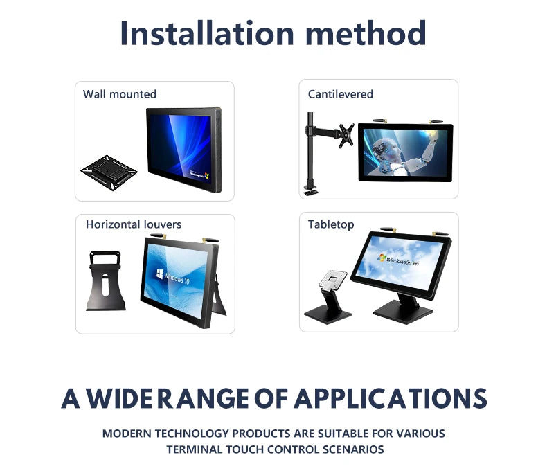 Factory Direct Sales 15.6 inch Wall-mounted and Desktop Industrial Tablets with Capacitive Touchscreen IP65 i3 i5 i7 4G 128G SSD