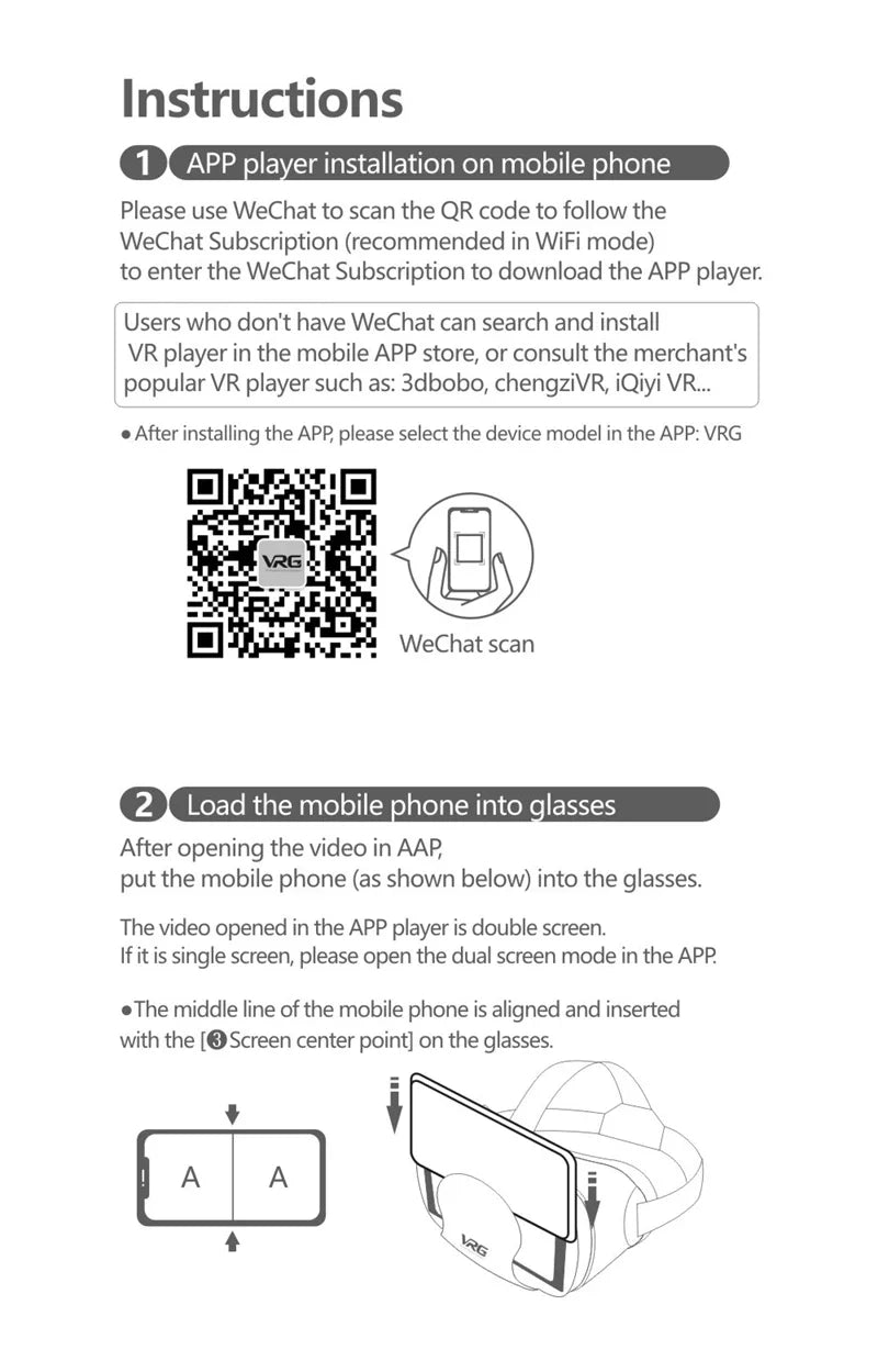 VRG Pro VR Glasses Virtual Reality Headset Devices Viar 3D Helmet Goggles Lenses Smart For Smartphone Cell Phone For 5-7' Mobile