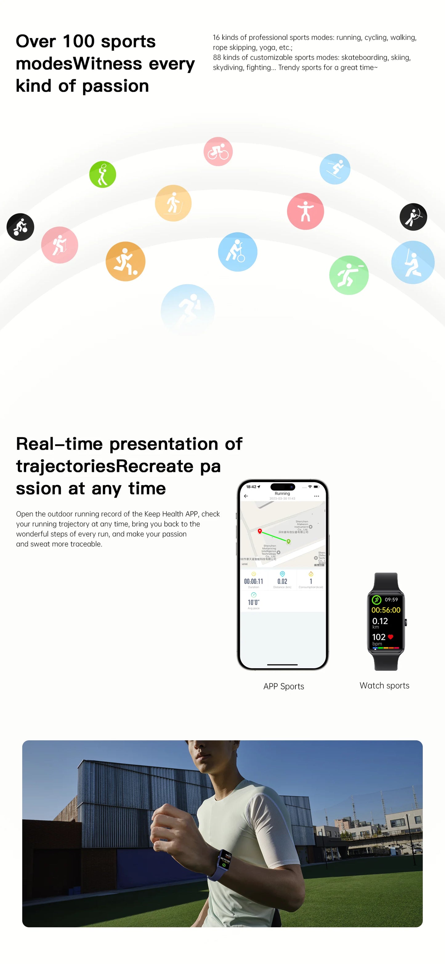 LIGE New 1.47” HD Smart Watch Women's Sports Fitness Bracelet Thermometer Health Monitor Waterproof Women Smartwatch for Xiaomi