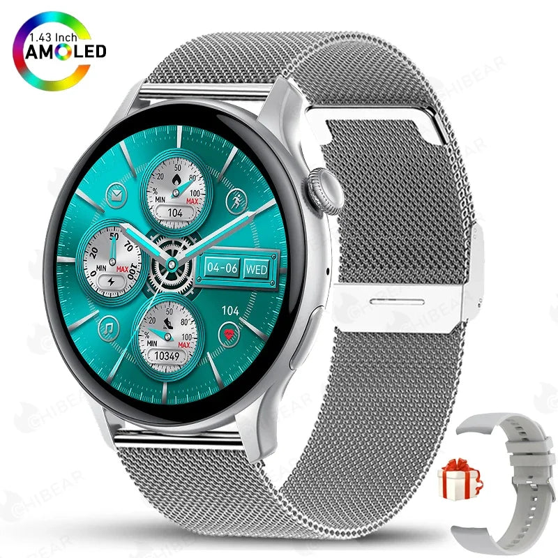 2025 Xiaomi New Real AMOLED HD Smartwatch Ladies Health Monitoring AI Voice Bluetooth Call Smart Watch