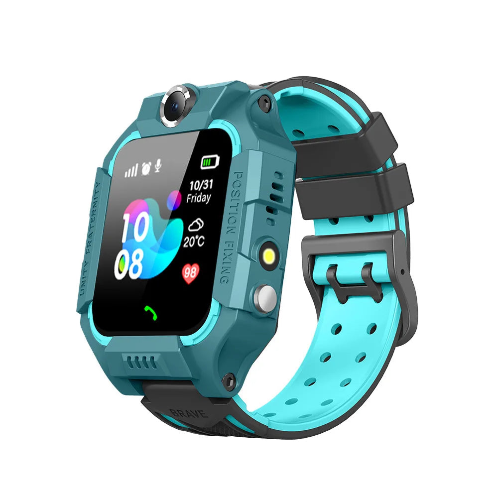 Q19B Children Kids Smart Watch SOS Phone Call Location Tracker Anti-Lost Camera Touch Screen Waterproof Student Wristwatch