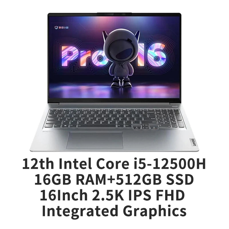 Lenovo Xiaoxin Pro16 2021 Laptop AMD Ryzen 7 5800H/R7-6800H/i5-12500H 16Inch 2.5K 120Hz 16GB RAM 512GB SSD Notebook