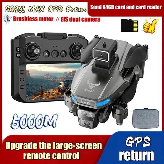 New SG901 Drone Professional 8k Camera Four-Axis Aerial Photography with Large Screen Remote Control 5G WIFI GPS FPV Dron RC 5KM