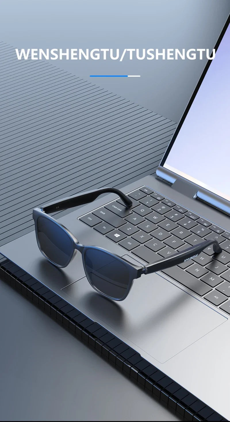 2025 New AI Smart Glasses Intelligent Translation Wireless Bluetooth Glasses Real-time Simultaneous Interpretation Headset