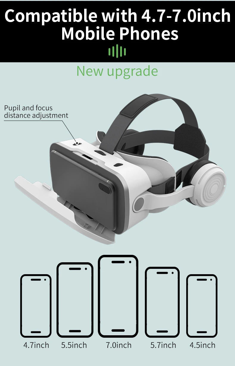 3D Viar Phone Virtual Reality VR Glasses Helmet Headset Smart Devices Lenses Goggles For Smartphones Cell Headphone Mobile Games