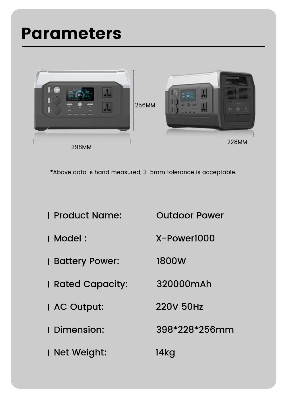 2600W 1800W 500W Portable Power Statio