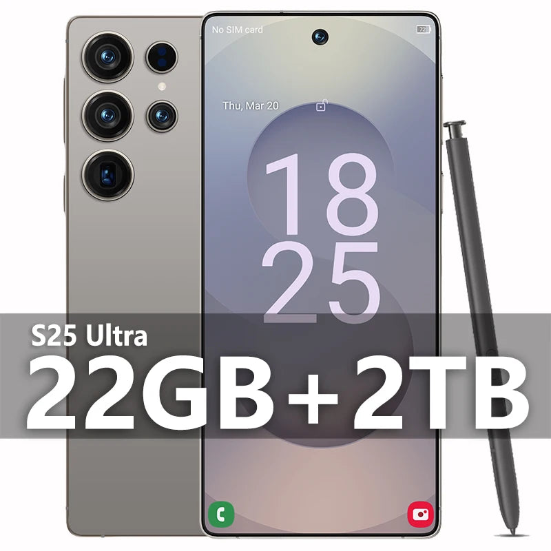 2025 Original S25 ultra Pad Tablet PC 7.3 inch HD 4K Android 13 22GB+2TB 8000mAh Battery 4G 5G Dual Sim Card GPS Google Tab