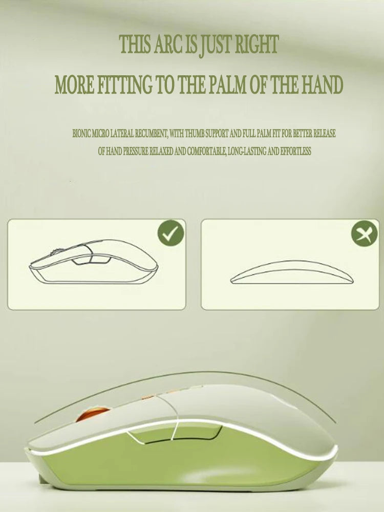 New USB Wired Mouse Ergonomic RGB Backlit Green Mice Silent Optical Girl Gamer Mause for gaming office desktop computer notebook