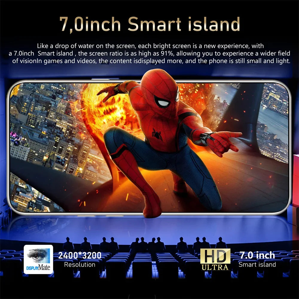 Brand New Pad Tablet PC For 14T Pro 7.0 inch HD Android 15 22GB+2TB 8000mAh Battery 4G 5G Dual Sim Card WiFi GPS Tab