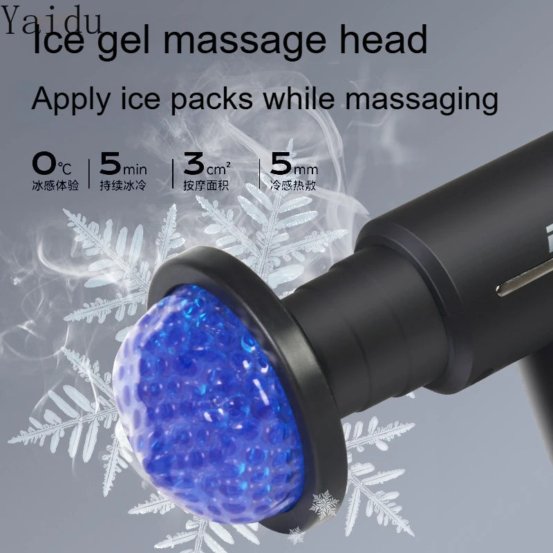 Mini Massage Gun Fascia Machine Muscle Relaxation Vibrating Gun Rod Percussion Massage Fitness Equipment Neck Grab Fascia Gun