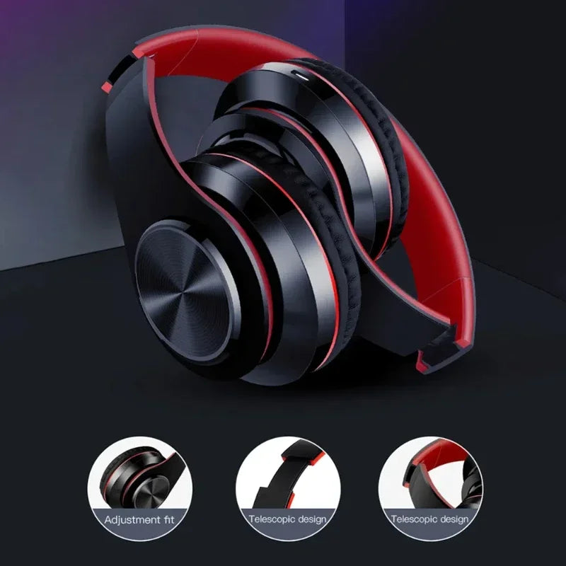 XIAOMI Bluetooth Headset Wireless Headphones Foldable HiFi Stereo Earphone With Mic Support SD Card FM For Xiaomi Iphone