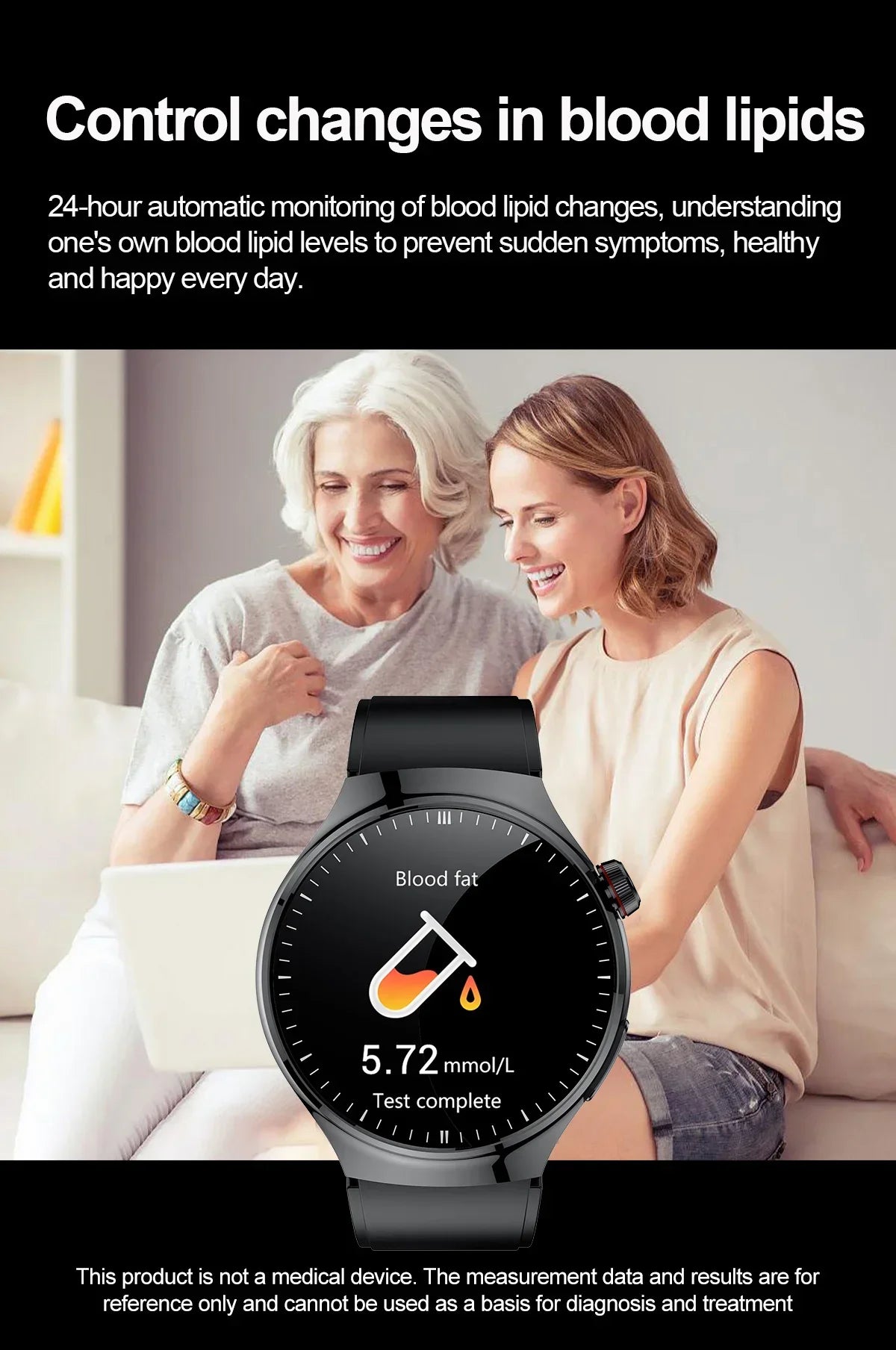 Xiaomi New Medical Grade Smart Watch Blood Sugar Blood Lipid Uric Acid ECG+PPG Body Temperature Bluetooth Call Health Smartwatch